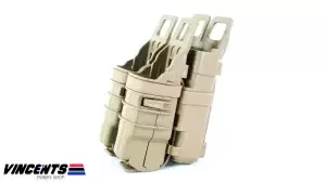 2-in-1 Magazine Pouch for M4 Hi-Capa Glock Tan