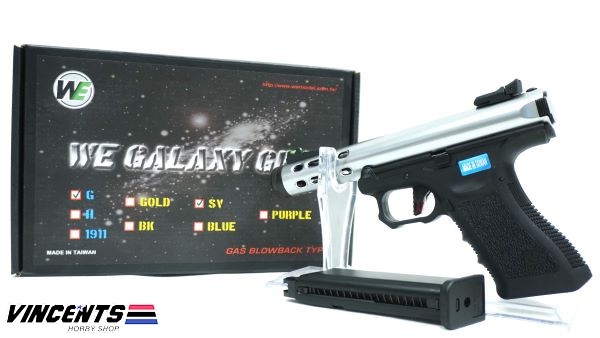 WE Galaxy Glock 17 Silver with Auto
