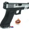 Double Belle 721L Glock Silver Slide