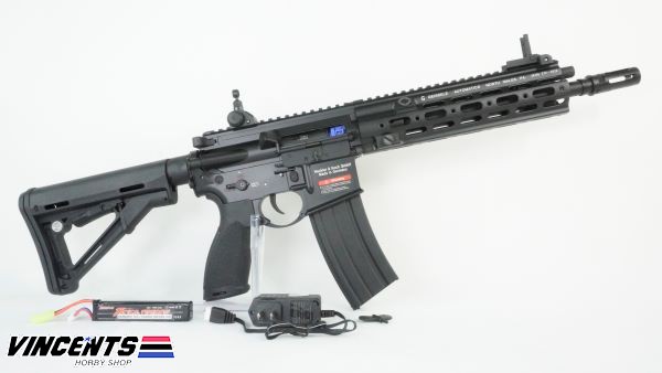 E&C 112 Black HK416 AEG Rifle