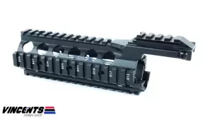 E&C 6-inch MP034 Quad Rail Black