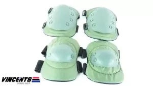 Knee and Elbow Pad Set Green