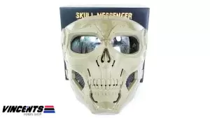 Skull Messenger Mask Tan
