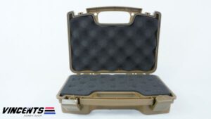 TMV Single Pistol Case Tan