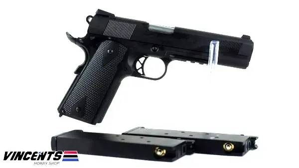 WE 1911 Tactical Black with Extra Magazine
