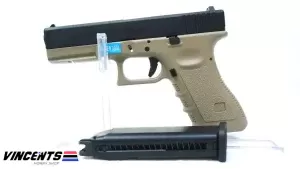 WE Glock 17 Gen 3 Tan Body with Black Slide