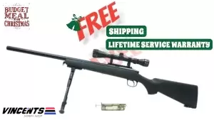 Double Belle VSR 10 Black with Bipod and Scope