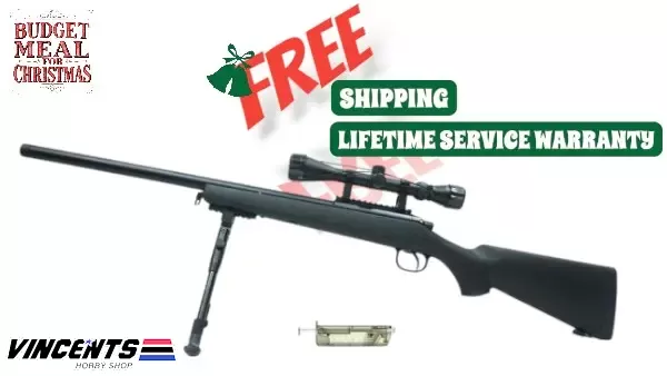 Double Belle VSR 10 Black with Bipod and Scope