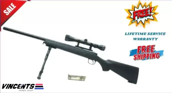 Double Belle VSR 10 Black with Bipod and Scope