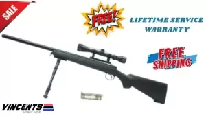 Double Belle VSR 10 Black with Bipod and Scope