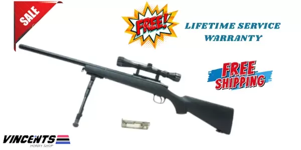 Double Belle VSR 10 Black with Bipod and Scope