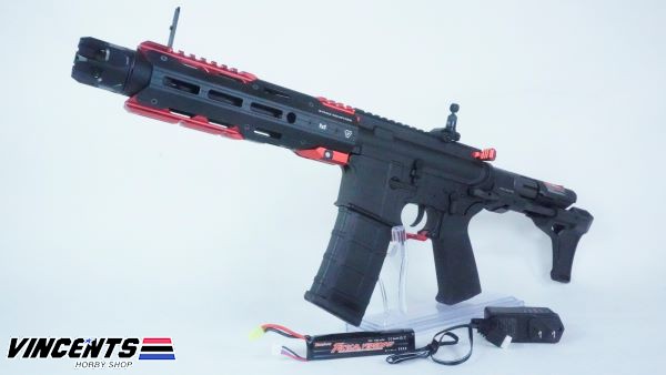 E&C 337 Two Tone Black and Red AEG Rifle