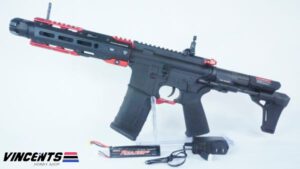 E&C 337 Two Tone Black and Red AEG Rifle