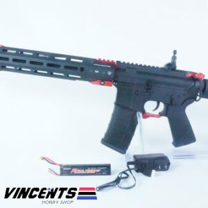 E&C 339 Two Tone Black and Red AEG Rifle