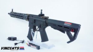 E&C 339 Two tone Black & Tan AEG Rifle