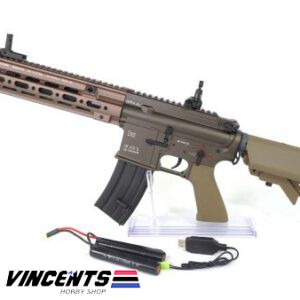 E&C 105 HK416 PLATINUM TAN AEG Rifle