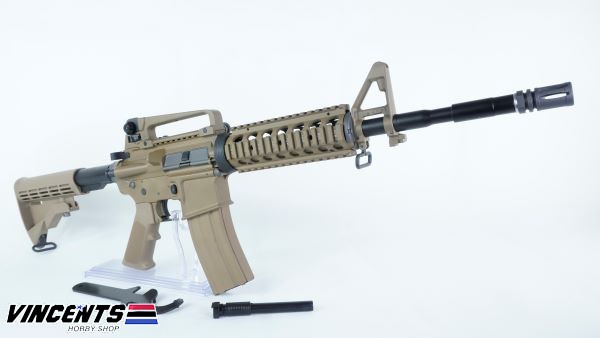 WE M4 RIS Tan GBB Rifle