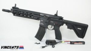 E&C 118 Black HK416 AEG Rifle
