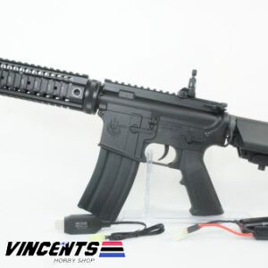 E&C 618 M4 RIS Black AEG Rifle