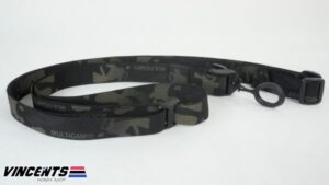 2 point sling Quick detach Adjustable strap Material: nylon Available in Color Black, Black Multicam, Multicam & Green