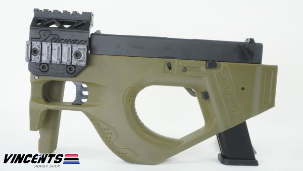 WE SPR P3 Glock 18 Carbine OD Green