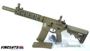 Lancer LT-15T Gen3 M4RIS w/silencer Tan