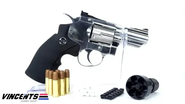 Win Gun Full Metal CO2 6 Shot Revolver 2.5 Specs