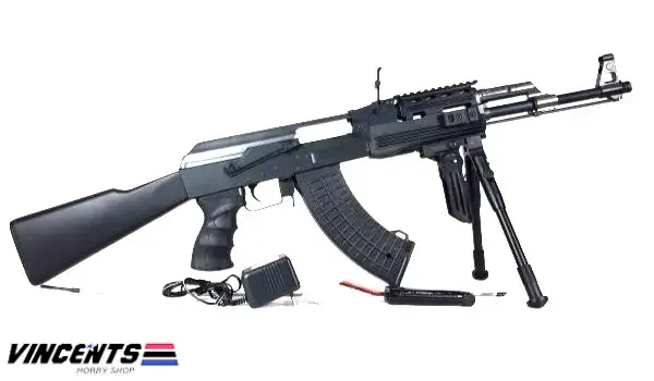 JG AK-47 RIS Electric Airsoft Gun Black