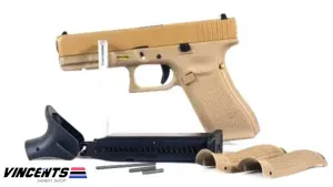 WE Glock 17 Gen 5 "SECRET" with Auto Tan