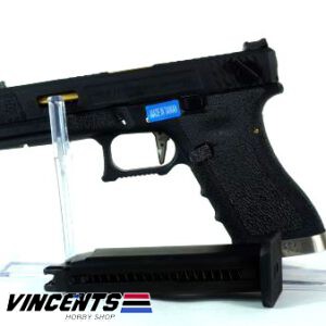 WE Glock 18 TMSS Black “GOLD BARREL” With Auto