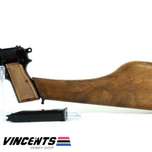 WE Browning "Hi Power" 1911 With Butt Stock Black