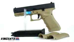 WE Glock 17 Gen 4 Tan Body Black Slide