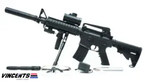 Double Eagle M83 M4 RIS "Full Accessories" (Airsoft for Kids)