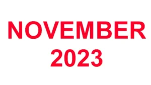 011 - November 2023 Arrivals