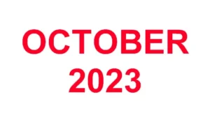 010 - October 2023 Arrivals