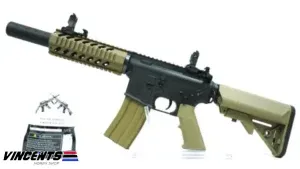 Delta D053-HT "M4 CQB With Silencer Two Tone (Black/Tan)
