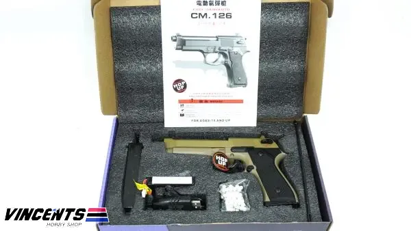 Cyma CM126S Tan M92 Beretta Electric Pistol