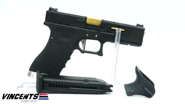 WE Glock 17 TMSS Black with "GOLD BARREL"