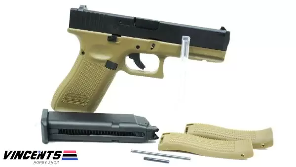 EC 1102 LDE EC Glock 17 Gen 5 Tan Body/Black Slide