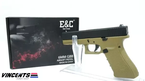 EC 1106 LDE EC Glock 17 Gen 4 Tan Body/ Black Slide