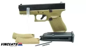 EC 1303 LDE EC Glock 19 Gen 5 Tan Body/Black Slide