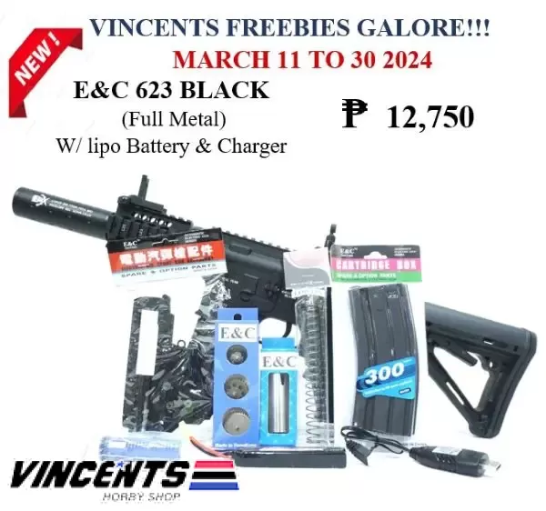 Package Bundles 081 EC 623 BLACK WITH VINCENT'S FREEBIES GALORE