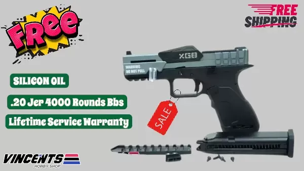 "PINAKA BUDGET MEAL" - Poseidon XG8 GBB Pistol (Full Auto) Black/Gray