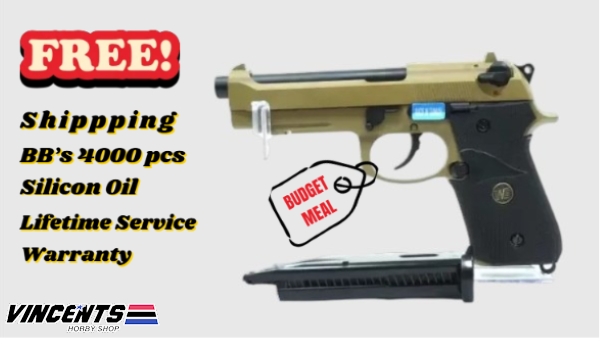 WE M92 (M9A1) Tactical color Tan