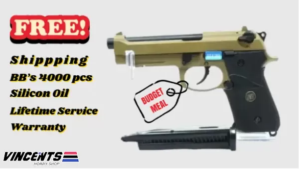 WE M92 (M9A1) Tactical color Tan
