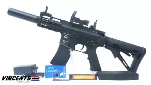 Level 1 Upgraded (500 - 520 FPS) Double Belle 074-1 M4 Compact CQB Black (SET UP VERSION)