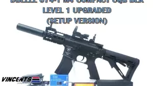 Level 1 Upgraded (500 - 520 FPS) Double Belle 074-1 M4 Compact CQB Black (SET UP VERSION)