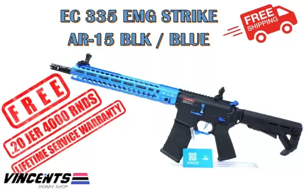 EC 335 EMG AR-15 Two Tone Black & Blue