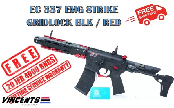 EC 337 EMG (RED) “Strike Gridlock” Two Tone Black/Red