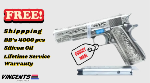 WE 1911 "Floral Engraved" Silver